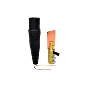 Conector unipolar macho 400A 600V 2 tornillos fijación 1/0-4/0 negro