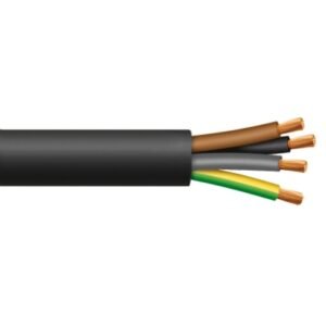 Cable RV-K 4G10mm2, 0.6/1kV XLPE/PVC negro, clase 5, x metro lineal