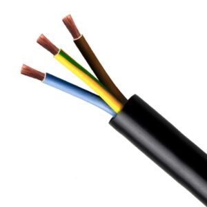 Cable RV-K 3G6mm2, 0.6/1kV XLPE/PVC negro, clase 5, x metro lineal