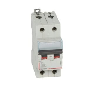 Interruptor termomagnético 2x20A 10kA 230/400V tipo C DIN
