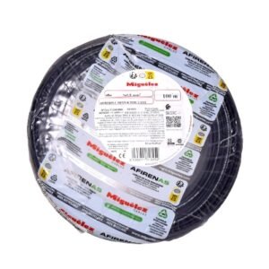 Cable H07Z1-K 2.5mm2, 450/750V libre de halógeno negro, clase 5, x rollo