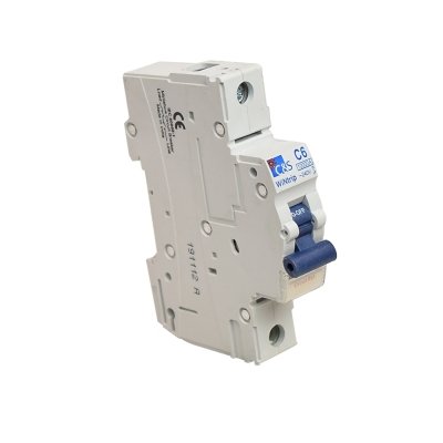 Interruptor termomagnético 1x6A 10kA 240/415V tipo C DIN
