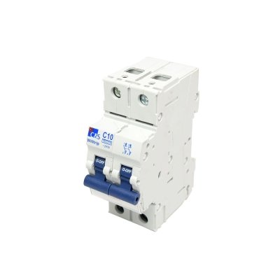 Interruptor termomagnético 2x10A 10kA 240/415V tipo C DIN