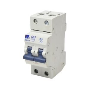 Interruptor termomagnético 2x63A 10kA 240/415V tipo C DIN