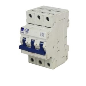 Interruptor termomagnético 3x63A 10kA 240/415V tipo C DIN