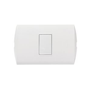 Pulsador timbre 10A 220V blanca con placa blanca Modus Style