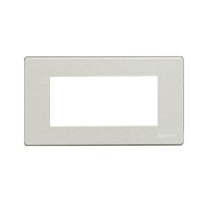 Placa de aluminio 4 polos rectangular p/soporte 504SA