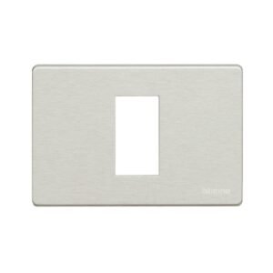 Placa de aluminio 1 polo rectangular p/soporte 503SA