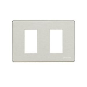 Placa de aluminio 2 polos rectangular p/soporte 503SA