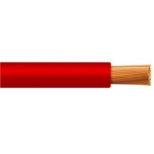 Cable H07Z1-K 1.5mm2, 450/750V libre de halógeno rojo, clase 5, x rollo