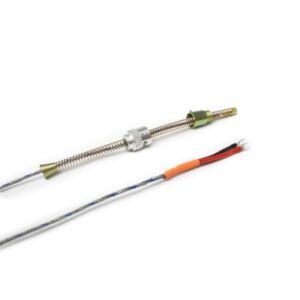 Termocupla tipo J (FE/CO) c/malla x1mt bulbo 8mm