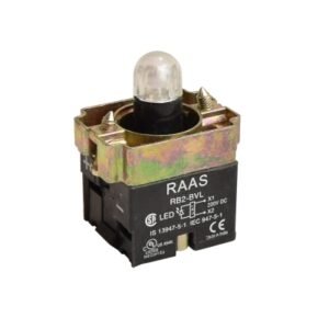 Cuerpo de luz piloto 22mm 220VDC c/LEDs verde
