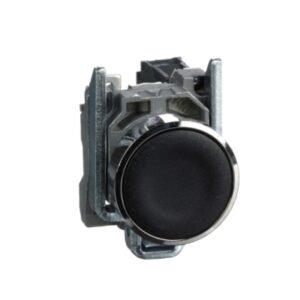 Pulsador no luminoso rasante negro 22mm 1NA IP65