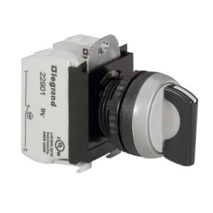 Selector manija corta no luminoso 3 posiciones fijas 22mm 2NA