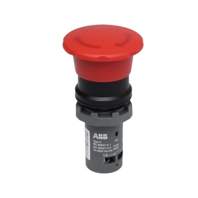 Pulsador de emergencia desenclavamiento por giro 22mm-40mm 1NC+1NA