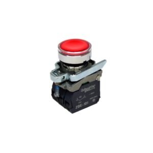 Pulsador luminoso rasante rojo 22mm 220VAC NA+NC