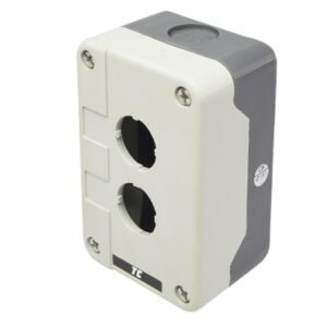 Caja vacía d/termoplástico para pulsador de 2 orificios 22mm IP65