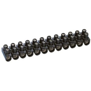 Bornera de regleta 16mm2 12 bornes Nylbloc negro