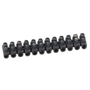 Bornera de regleta 6mm2 12 bornes Nylbloc negro