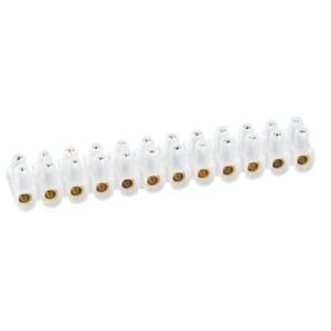 Bornera de regleta 10mm2 12 bornes Nylbloc blanco