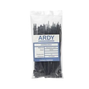 Amarracable negro 1020x9.0mm x100und UV