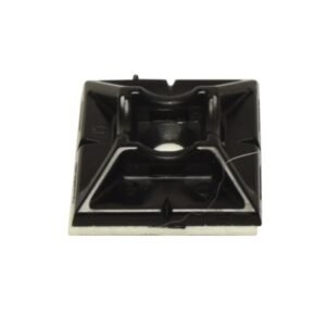 Sujetador para fijar amarracable hasta 4.6mm negro