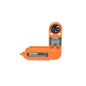Anemómetro digital 0.50-28 m/s, RH 10-95%, -18/50°C