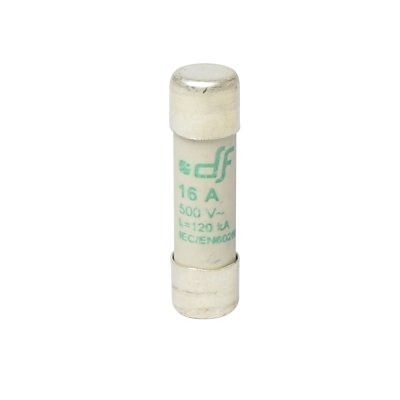 Fusible cartucho 10x38mm s/indicador aM 16A 500VAC 120kA