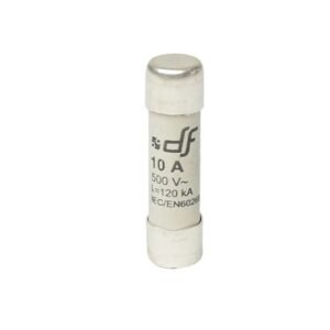 Fusible cartucho 10x38mm s/indicador gL 10A 500VAC 120kA