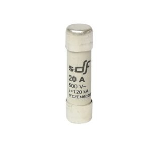 Fusible cartucho 10x38mm s/indicador gL 20A 500VAC 120kA