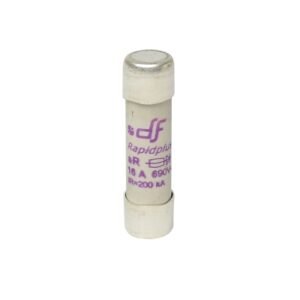 Fusible cartucho 10x38mm ultra rápido 16A 600VAC 100kA aR