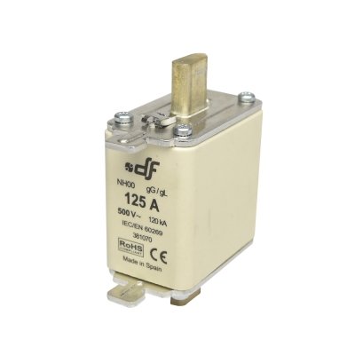 Fusible NH-00 125Ax500VAC ICC:120kA c/indicador falla gL-gG