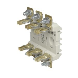 Base portafusible tripolar de poliéster fijo DIN NH-00 690VAC