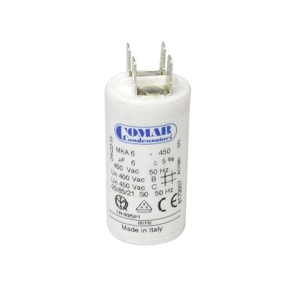 Capacitor 6MFD 450V 50/60Hz