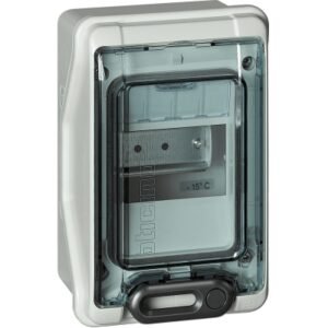 Tablero p/adosar de resina 4 DIN 200x128x115.6mm con puerta
