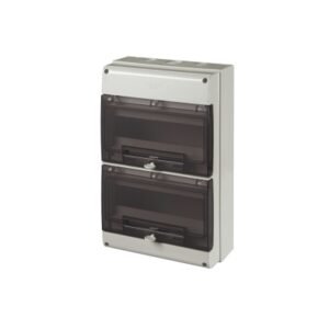 Tablero p/adosar de termoplástico 24 DIN 400x256x140mm con puerta
