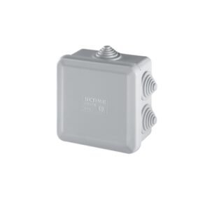 Caja de derivación PVC 80x80x40mm con 7 pasacables PG16 IP55