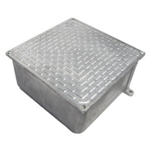 Caja de derivación aluminio 100x100x60mm IP65 con tapa