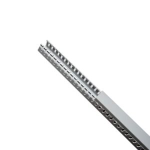 Canaleta ranurada de PVC 60x60mm 2mts