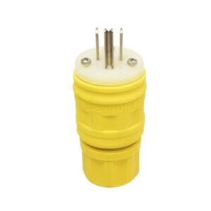 Enchufe hermético Wetguard 2x15A+T NEMA 5-15P amarillo