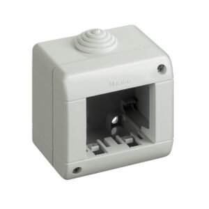 Caja para adosar 2 módulos s/tapa transparente Idrobox Matix IP40