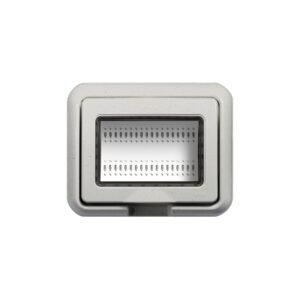 Cubierta Idrobox 3 módulos IP55 Living Light blanco