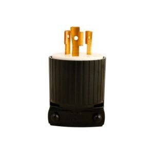 Enchufe de torsión 2x20A+T 250V NEMA l6-20P Nylon negro