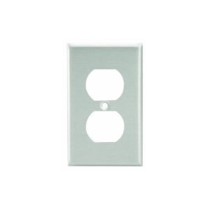Placa para tomacorriente doble de aluminio
