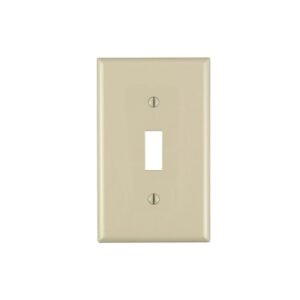 Placa para 1 interruptor palanca de nylon marfil