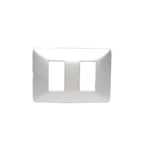 Placa de aluminio 2 módulos natural Matix