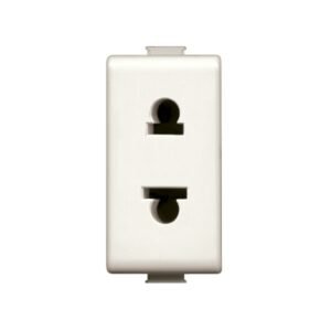 Tomacorriente universal 2x16A 250V 1 módulo marfil Matix