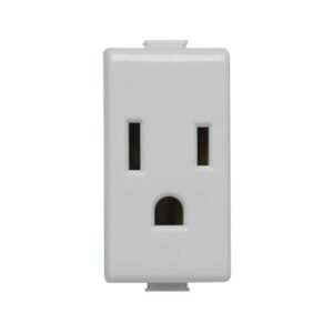 Tomacorriente simple 2x15A+T 250V 1 módulo marfil Matix