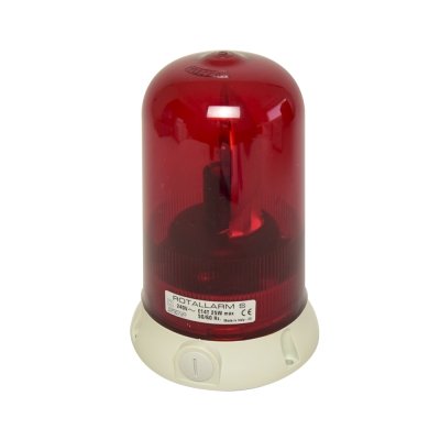 Baliza industrial rotativa rojo 240VAC IP65