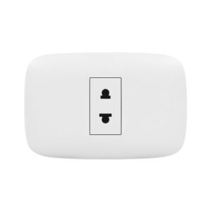 Tomacorriente universal simple 2x16A 250V Domino Sencia